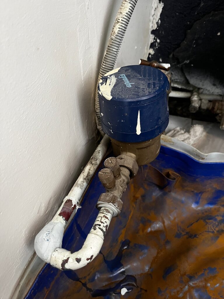 Raccordement d’arrivée d’eau après dépannage