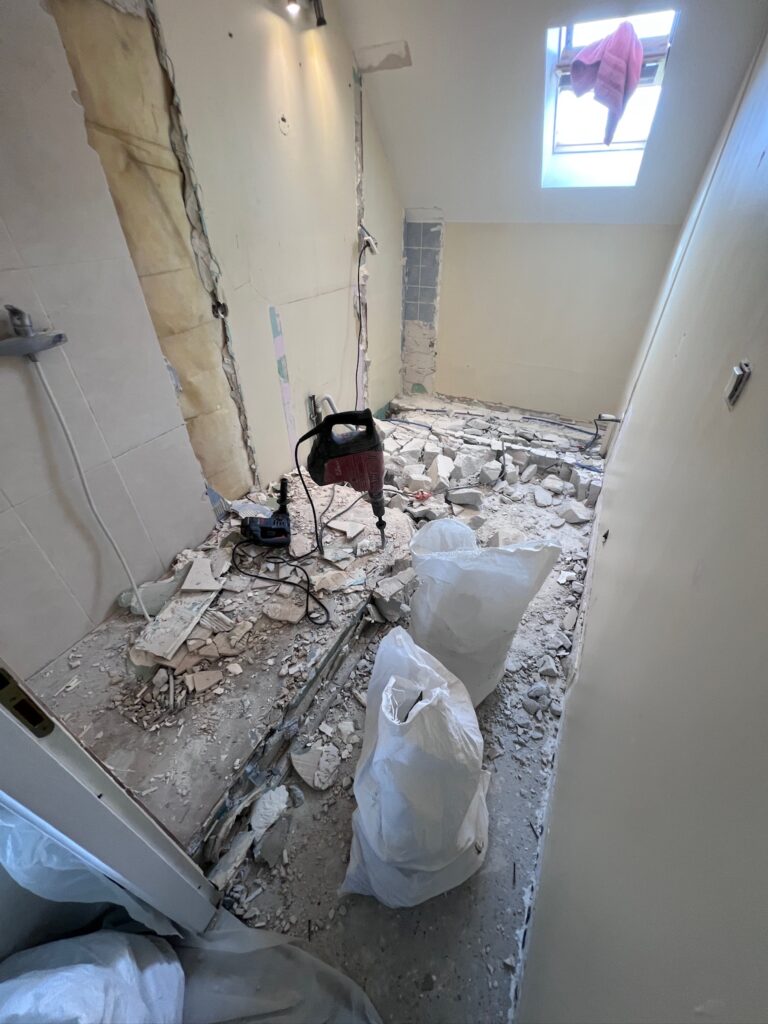 Démolition avant rénovation intérieure